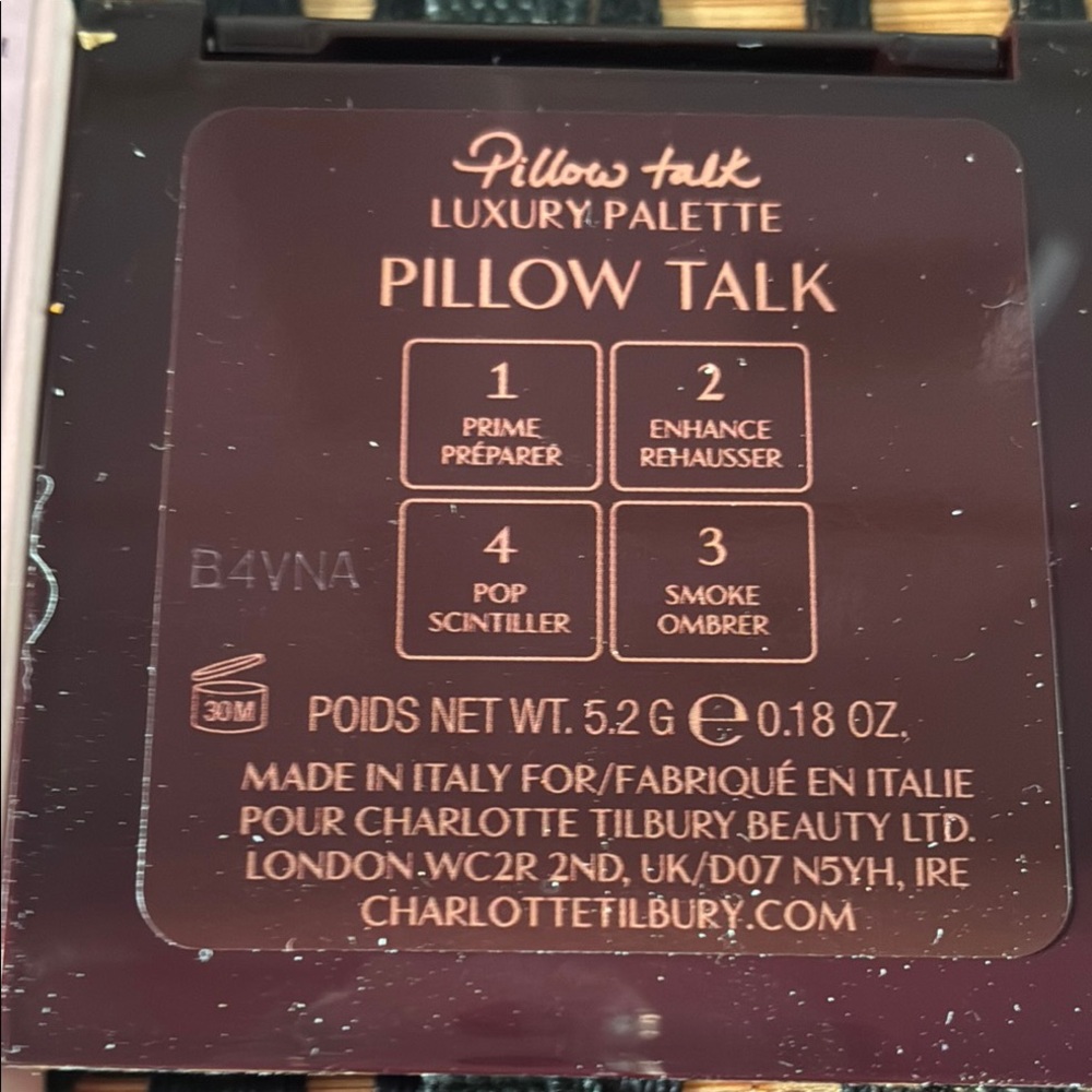 Charlotte Tilbury NIB Colour-Coded Pillow Talk Luxury Palette Eye Shadow - Picture 11 of 12
